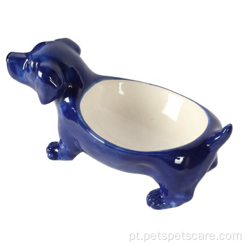 Customizável sem derramamento Cerâmica Pet Dog Bowl